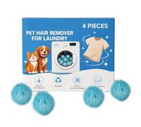 Ceprznvey Attrape-Poils Pour Linge - Lot 4 nettoyants doux réutilisables,Attrape-poils chat chien en machine - Pour Vêtements Pull Literie Couverture Lave-Linge Maison Bureau Appartement