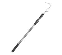 Ceprznvey Barre de traction en acier inoxydable - Pince télescopique pour camion - Outil magnétique - Barre de traction multifonction - Crochet de toit robuste pour entrepôts et camions de livraison