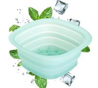 Ceprznvey Bol de bain glacé portable et pliable en silicone pour l'eau froide, pour la beauté, la maison, le camping, le dortoir, le centre de spa, les hommes et les femmes