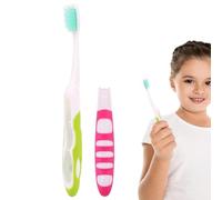 Ceprznvey Brosse à dents portable pliable - Brosse à dents de voyage | Caterpillars Soft Portable avec poils haute densité pour invités