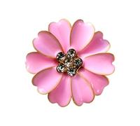 Ceprznvey Button Covers - Rhinestone Flower Decor for Blouse Sewing | Fabric Covered Buttons with Sparkling Accent, Clothing Accessory, Shirt Embellishment, Dress Detail for Jeans Tops Clothes