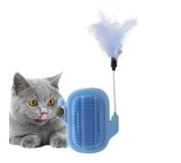 Ceprznvey Catnip Toy, Cat Scratcher and Massage Ball, Cat Scratcher Toy, Stick on Wall Catnip Ball Toys, Catnip Licking Toy, Lick for Indoor Kittens Cats to Lick, Massage and Grooming