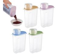 Ceprznvey Clear Pantry Containers - Airtight Kitchen Storage for Flour Sugar Rice | Pp with Secure Locking Lids, 2.5l Set, Food Organization Canisters, Baking, Cereal, Cookie Snack, Coffee Grain