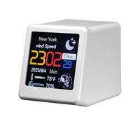 Ceprznvey Decorative Alarm Clock - Cute Kids Clock ¦ Light Alarm with Timepiece Projector, Rechargeable Clocks for Bedroom, Home Accessories Bedside Timer, Portable Clocks with Time Teller