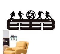 Ceprznvey Étagère de présentation pour trophée | Étagère adhésive en acrylique avec crochets, support de présentation de récompenses - pour football, course à pied, défi, coureurs, baseball, softball