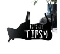 Ceprznvey Figurine de vache en bois | Let's Get Tipsys - Décoration murale créative pour bar, décoration murale, jolie décoration de Noël pour amis, étagères
