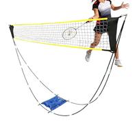 Ceprznvey Filet de Pickleball | Équipement léger et Pliable - Filet de Badminton d'extérieur,pour arrière-Cour, Terrain, Pratique, Vacances, Plage, Parc, Gymnase, école