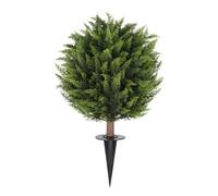 Ceprznvey Green Decor - Artificial Potted Plant for Home | Simulated Pine Needles with ABS Base, Lightweight Round Top Design, Fake Plant for Family Friend Lover Holiday Entry Desk Room Indoor
