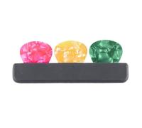 Ceprznvey Guitar Picks Holder, Plectrums Organizer, TPU Material Can Hold 3 Picks Container Easy to Paste for Acoustic Electric Bass Ukulele, 3.19x0.55x0.2 inches