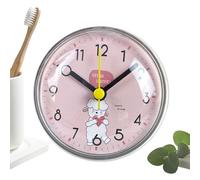 Ceprznvey Horloge murale moderne | Ventouse sans tic-tac, petite et mignonne - Horloge murale décorative à forte aspiration | pour maison, chambre, cuisine, salle de bain, miroir, carrelage, verre