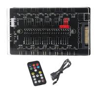Ceprznvey Hub de contrôleur ARGB - Concentrateur PWM 5V 10PIN - Répartiteur de ventilateur de synchronisation de concentrateur ARGB multi-ports pour le contrôle de la température des accessoires PC,