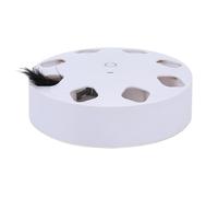 Ceprznvey Interactive Cat Toy, Cat Feather Toys, Cat Enrichment Game, Interactive Kittens Exercise Toy, 7.87x7.87x2.76 inches for Play and Mental Stimulation, Includes Type-C Cable and Feathers