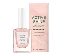 Ceprznvey Jelly Polish Gel, Ultra-Shiny 2 in 1 Nude Gel Polish, 10ml Nail Care for Girls Women, Quick Dry Nail Strengthener for Home Salon, 3.03x1.26x0.87 inches