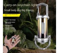 Ceprznvey Keychain Flashlight - Compact LED Portable Lantern | 3 Inch Rechargeable Keyring Light with Multi-Function, Metal Torch with Pocket Design, Outdoor Accessory, Camping Gear for Backpacking