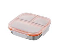 Ceprznvey Lunch Organizer - Meal Prep Box | Premium Steel Material With Tight Seal Cover, 600ml Capacity Tray, Food Container, For Workplace, Beach, Hiking, Sports, Picnic, Travel Outdoor