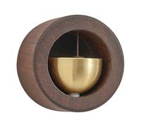 Ceprznvey Magnetic Doorbell, Door Bell, No Drilling Natural Wood Compact Size Lightweight Build Easy Install Adhesive Backing, Rustic Doorbell for Home, Shop, Studios
