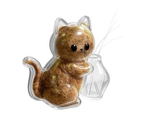 Ceprznvey Mémorial pour poils d'animaux - Support souvenir magnétique | Affichage ABS transparent avec style mignon, organisateur de moustaches de chat avec valeur sentimentale, aimant décoratif