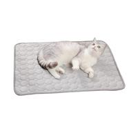 Ceprznvey Pet Cooling Mats, Cat Cool Blanket, Dog Bed, Ice Silk Breathable Fabric, Washable and Reusable Design, for Training Sleeping Travel, 50x40cm/19.69x15.75 inches, Blue, 1 Piece