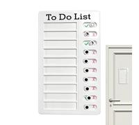 Ceprznvey Planning des Tâches pour | Ardoise blanche coulissante réutilisable pour planificateur | Checklist tableau de routine | Pour Planification Tâches Quotidiennes Maison Et École Bureau Classe