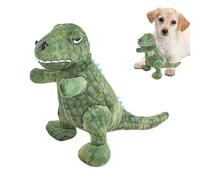 Ceprznvey Plush Dinosaur Dog Toy, Interactive Dog Chew Toy, Squeaky Doll, Teeth Cleaning & Bite Resistant, Ideal for Small & Medium Breeds for Dogs & Cats, Size 8.66x6.3 inches