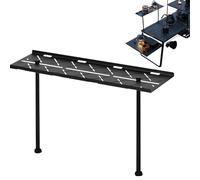 Ceprznvey Portable Camping Table, Folding Outdoor Shelving, Heavy-Duty Travel Stand, Stainless Steel & Aluminum Alloy Build, Lightweight, 17.32x5.12x11.42 inches / 16.26x12.01x1.1 inches