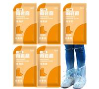 Ceprznvey Rain Shoe Covers, Waterproof Boot Protectors, Non-Slip Reusable Pe Material, Transparent Design for Outdoor Travel Hiking, Size Clear 10 Pieces, High Style, Short Style