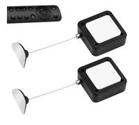 Ceprznvey Remote Control Cable - Security Lanyard Holder | 2 Pack Anti-Loss Rope, Flexible Steel Wire, Keeps Remotes Safe, for Wall Mount, Playroom, Bedside, Apartment, School, Hotel