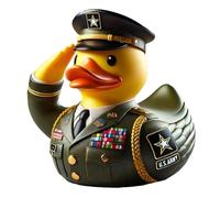 Ceprznvey Resin Duck Figurines, Animal Statue, Hand Painted Duck Toy, Honoring Veterans Portable Duck Garden States, Figurines en résine décorative pour garçons Girls Home Indoor and Outdoor Display
