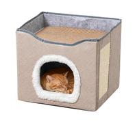 Ceprznvey Soft Cat Bed - Warm Cat House | Puppy Bed with Removable Padded Cushions, Pets Cave for Relaxation, Washable Pet House, Resting Feline Beds for Comfortability Sleep Time