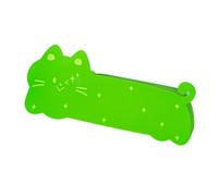 Ceprznvey Soft Pencil Case, Cat Pencil Case, Silicone Organizer, Flexible Sturdy Storage, Cute School Supply Holder, Ideal for Kids, Student, 8.66x1.97x3.74 inches, Green Pink Color, 1 Piece