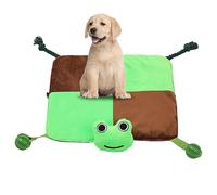 Ceprznvey Tapis à renifler pour chien, tapis d'alimentation lente interactif, jouet d'alimentation pour chiot, corde à tirer et balle qui fuit de nourriture, tapis stimulant pour l'intérieur