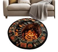 Ceprznvey Tapis d'Halloween illusion d'optique effrayant abysse
