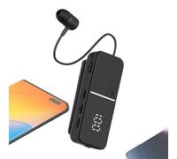 Ceprznvey Wireless Earphones - Earbuds for Exercise | Digital Screen with Abs Material, Lightweight 7.3cm Size, Perfect for Daily Commute, Exercise, Office, Travel, Adults, Students