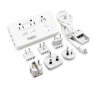 Ceptics - Convertisseur de tension de voyage 220V à 110V pour sèche-cheveux, 2000W et 200W pour sèche-cheveux, fer à friser, redresseur, chargeurs, échelonnement, 4 ports USB (1 USB-C) avec 6