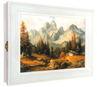 Cer-Plast Armoire à clés Murale en Bois avec Porte-clés Style Vintage
