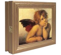 Cer-Plast Armoire à clés Murale en Bois avec Porte-clés Style Vintage