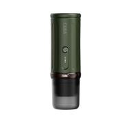 CERA+ CERApresso Machine à expresso portable 5 à 8 tasses par charge, auto-chauffante, 20 bar, dosettes NS et café moulu, cafetière électrique de voyage pour sortie, travail, camping (vert arabica)