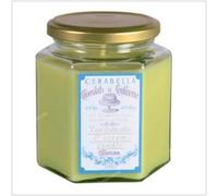CERABELLA Bougie Parfumée Sucrée Cupcake-Cream en Pot Verre avec Couvercle Doré 8x10cm 1 Pièce