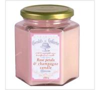 Cerabella Bougie Verre Sucré Pétales de Rose-Champagne 8x10cm 1U