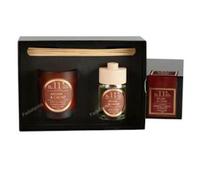 CERABELLA Coffret Cadeau Vel Mikado Argan-Cacao 23x16,6x8,3 cm Bougie Parfumée et Diffuseur