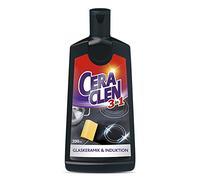 Ceraclen Nettoyant et entretien pour plaques vitrocéramiques et à induction et acier inoxydable - Nettoyage, brillance et entretien - 1 x 200 ml