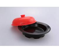 CERAM MULTICOOK Four à micro-ondes Multifonction Rouge Rayonnant 5 Niveaux de Chaleur