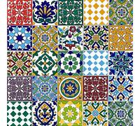 Cerames marocains carreaux céramiques Pazzo - Mosaique céramiques marocaine pour salle de bain, cuisine, sous la douche | Carreaux tunisiens de couleur en de style oriental 10x10 cm