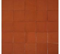 Cerames marron carrelage mexicains unicolores Terracota Liso feu - carreaux de céramique bruns mosaïque décorative pour salle de bain, douche, cuisine, terrasse Un paquet de 90 carreaux 10,5x10,5 cm