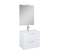 Ceramia - Ensemble meuble avec vasque - Ceramia - Lea - 61,5x55x41,7 cm - Blanc