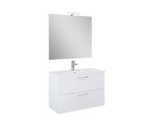 Ceramia - Ensemble meuble avec vasque - Ceramia - Lea - 81,4x55x41,7 cm - Blanc