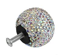 Ceramic Ball Cabinet Handle 1.18in White(Colorful) | Soft pottery material, white finish, 1.18x1.18in size, includes 5 screws, easy install