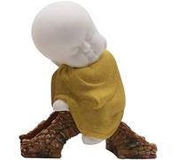 Céramic Bouddha Statue Monk Figurine Creative Ornements Crés Classic Chinois Disdicate Céramic Arts and Crafts Thé Accessoires 4 '' inches, A Art Collection