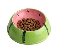 Ceramic Cat Bowls, Slow Feeder Cat Bowl, 15.2x4.3cm Raised Slow Feeders Cats Bowl, Fruit Pattern Ceramic Feeder - Non-Slip Cats Feeding Bowls for Travel Apartment Home Kitchen Bedroom Dining Area