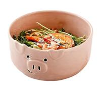 Ceramic Cereal Bowls, Animal Shape Cartoon Salad Bowl Dinnerware, Decorative Serving Bowl For Women Girls Ladies Wives Students Cooking Lovers Parents Dorms Apartments Home Kitchen Restaurant Office